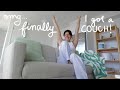 I FINALLY got a couch!! the last moving vlog..
