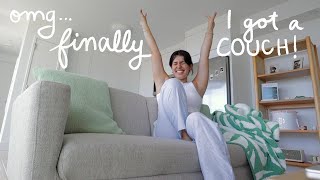 I FINALLY got a couch!! the last moving vlog..