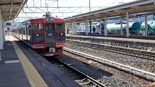 しなの鉄道115系+EH200牽引タンク輸送篠ノ井駅同時出発