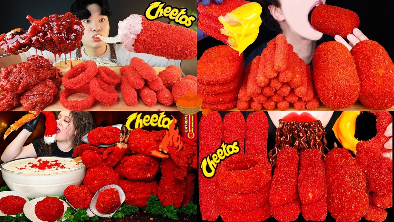 Cheetos ASMR Crunchy Eating Sounds 🤤 | Super Satisfying