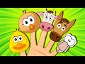 Om Nom Animals Finger Family Song for Kids | Hooplakidz
