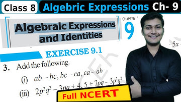 Exercise 9.1 Q-3 Add the Following (i) ab – bc, bc – ca, ca – ab