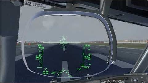 PMDG 737NGX HUGS (head-up guidance system)  Demo