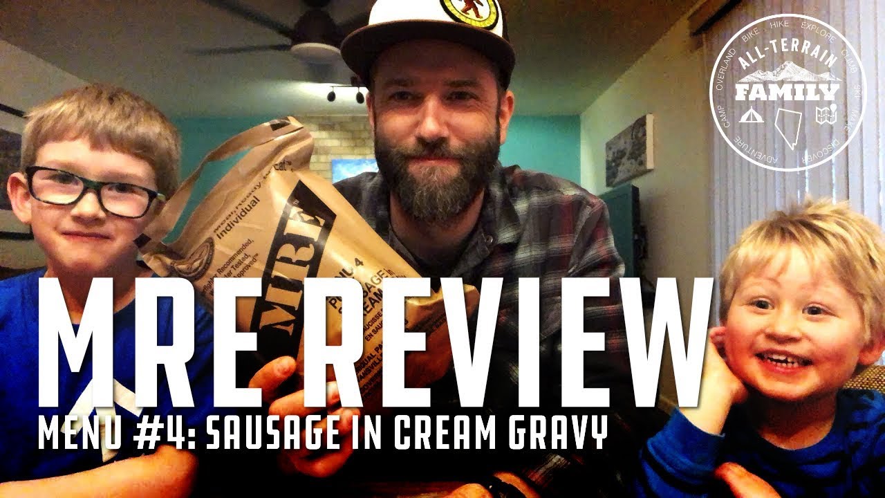 MRE Review Menu 4 Pork Sausage in Cream Gravy YouTube