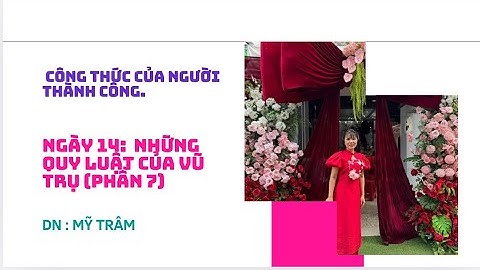 Công thức của người thành công.Ngày 14:bí kíp ứng dụng sức mạnh tiềm thức và luật hấp dẫn (phần 7)