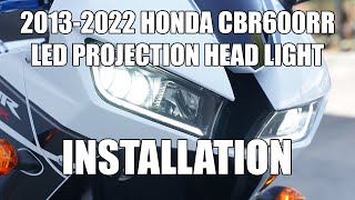 2013-2026 Honda CBR600RR Motodynamic Full LED Projector Head with  DRL + Intelliflash Installation