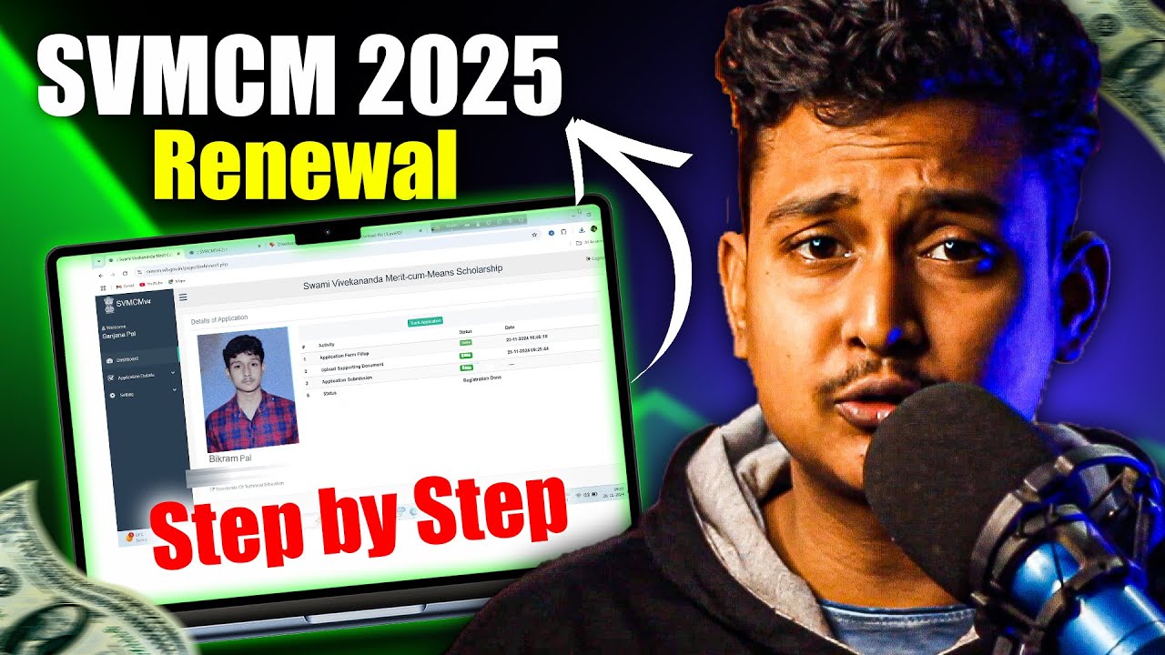 SVMCM Renewal 2025-26 [ Step by Step ] | Swami Vivekananda Scholarship ...