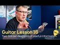 Electric guitar lesson 16 review  2 golden nuggets of information to help my cchord and strumming