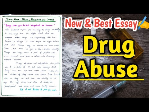 essay about drugs 500 words brainly