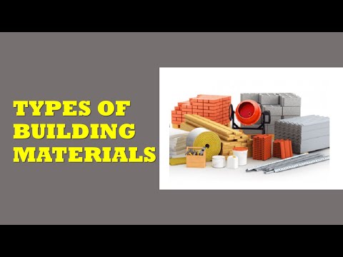 Different types of building materials