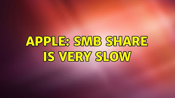 Apple: SMB share is very slow (2 Solutions!!)