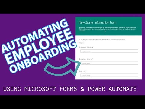 Employee on-boarding  process using Microsoft Forms and Flow