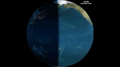 Day night cycle on globe