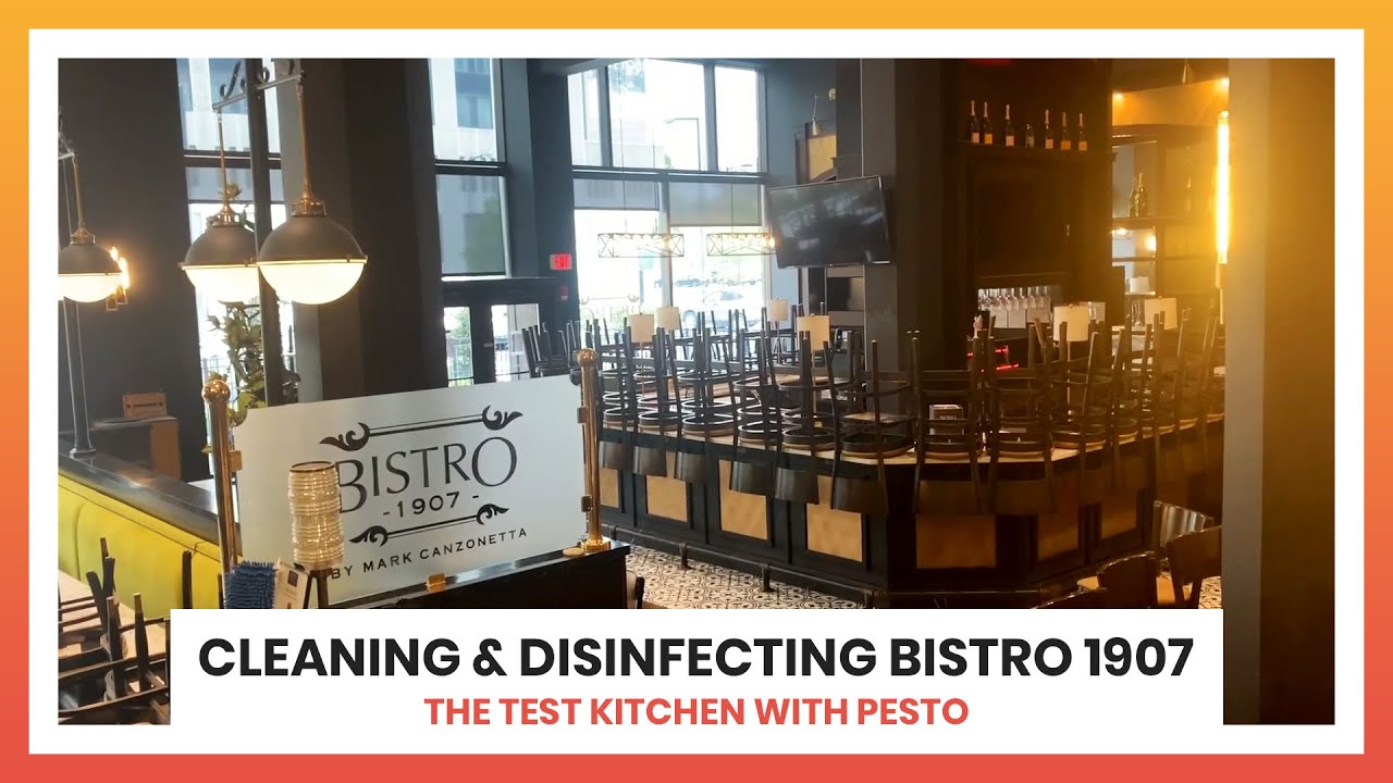 Bistro 1907 - Disinfecting and Getting Ready - May 10, 2020