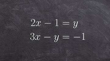 Solve a system of linear equations using substitution