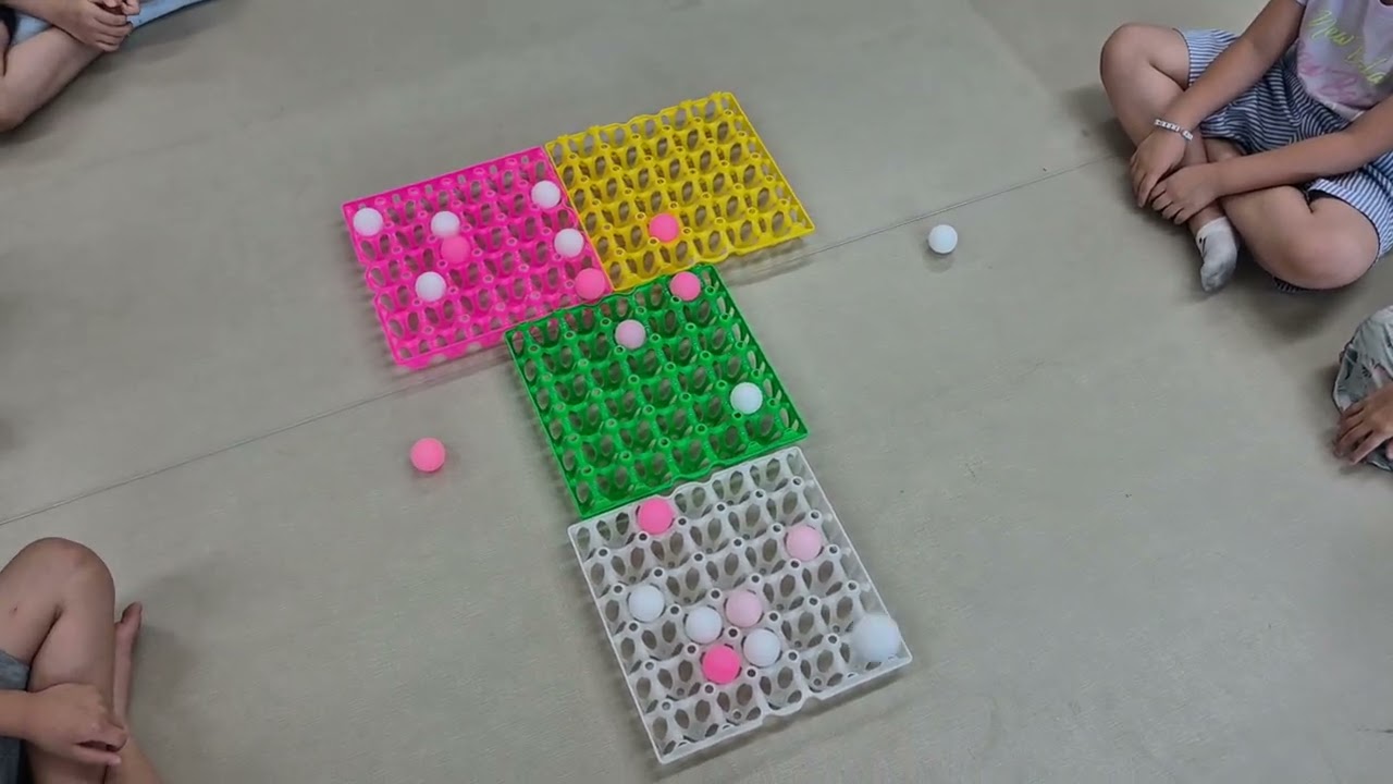 계란판 탁구공놀이 늘봄학교 놀이스포츠 놀이체육