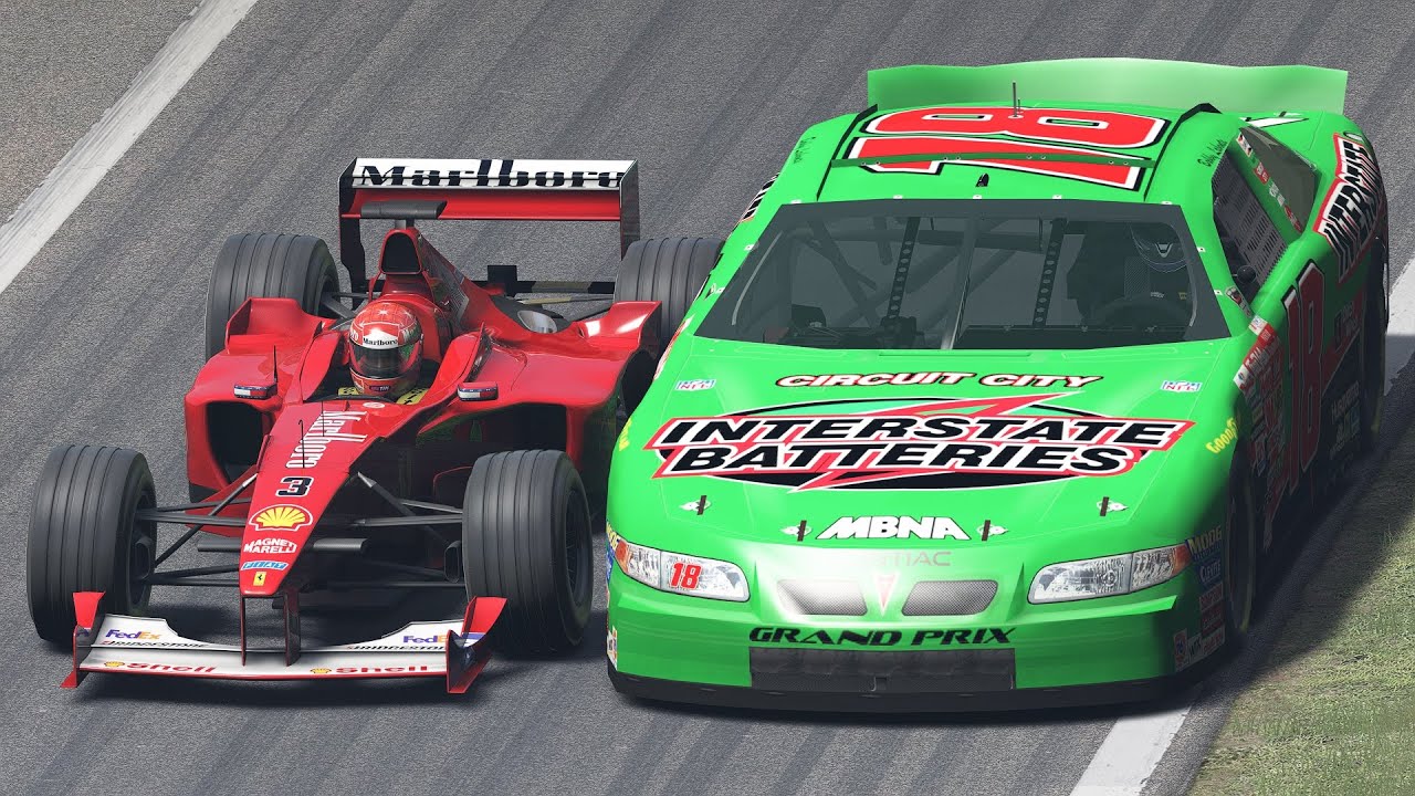 Michael Schumacher vs Bobby Labonte | F1 vs NASCAR at Monza - 2000 Champions