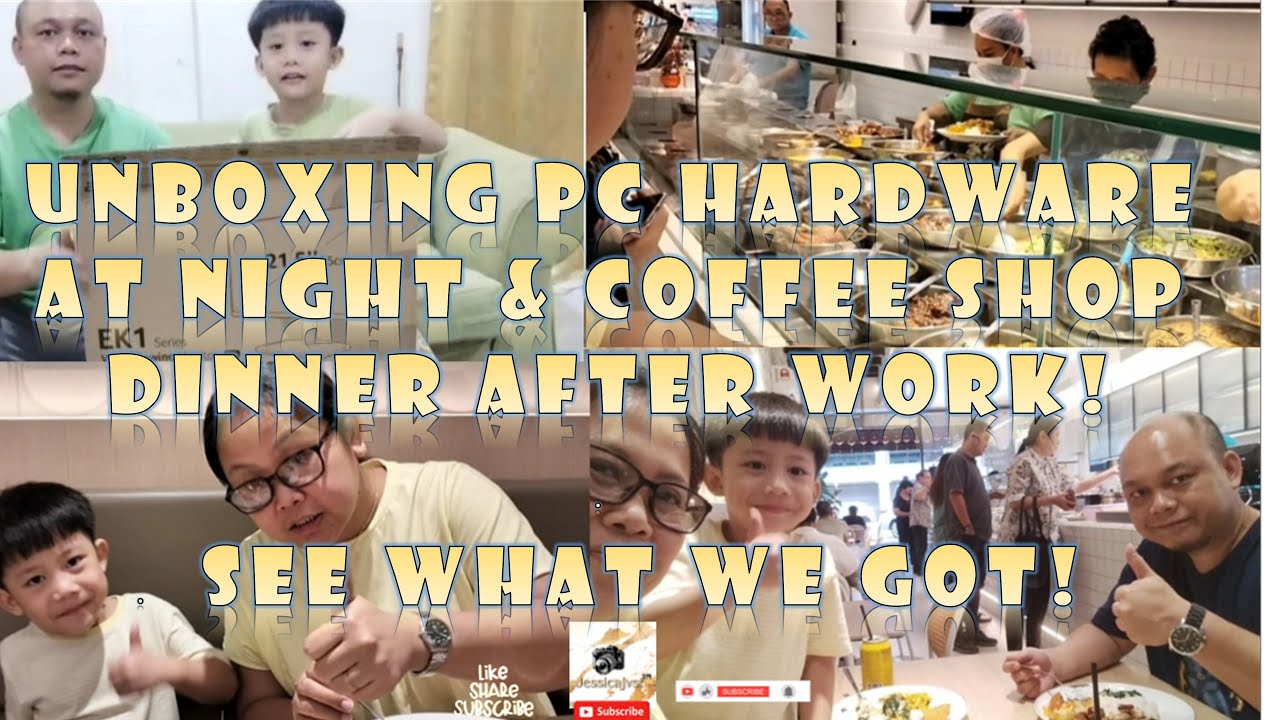 🔧UNBOXING PC HARDWARE AT NIGHT & COFFEE SHOP DINNER AFTER WORK! | SEE WHAT WE GOT! 🖥️🍽️