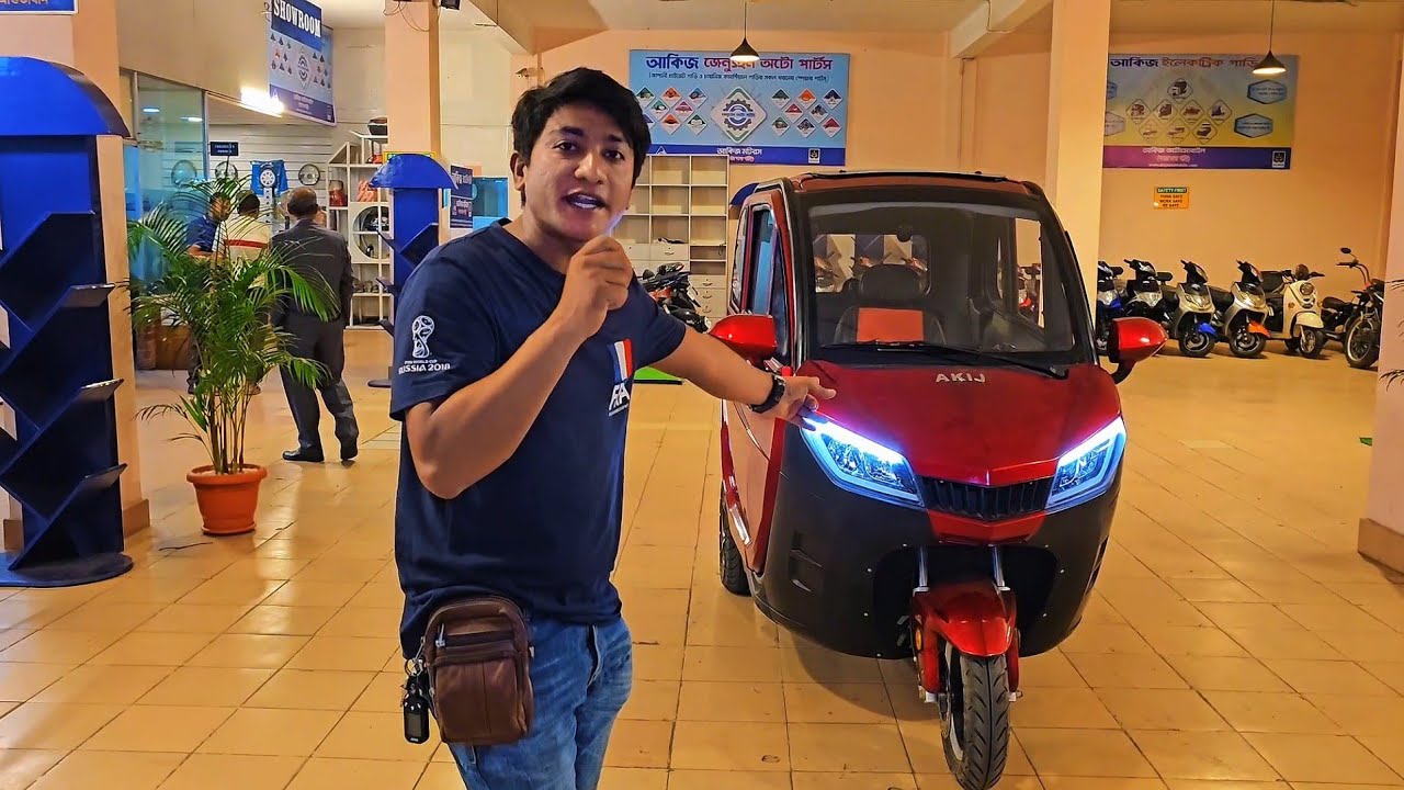 চীন থেকে আগত সঙ্গী ২০ টাকায় সারাদিন চলবে তেল ছাড়া আজব গাড়ি রাজপথে।