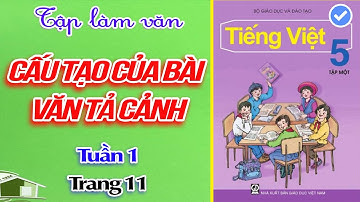 CẤU TẠO CỦA BÀI VĂN TẢ CẢNH TẬP LÀM VĂN LỚP 5︱Tuần 1︱Trang 11 [học cùng youtube]