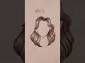 How to Draw female Hair Step by Step ✏️ (Super Easy) #art #drawing #pencilsketch