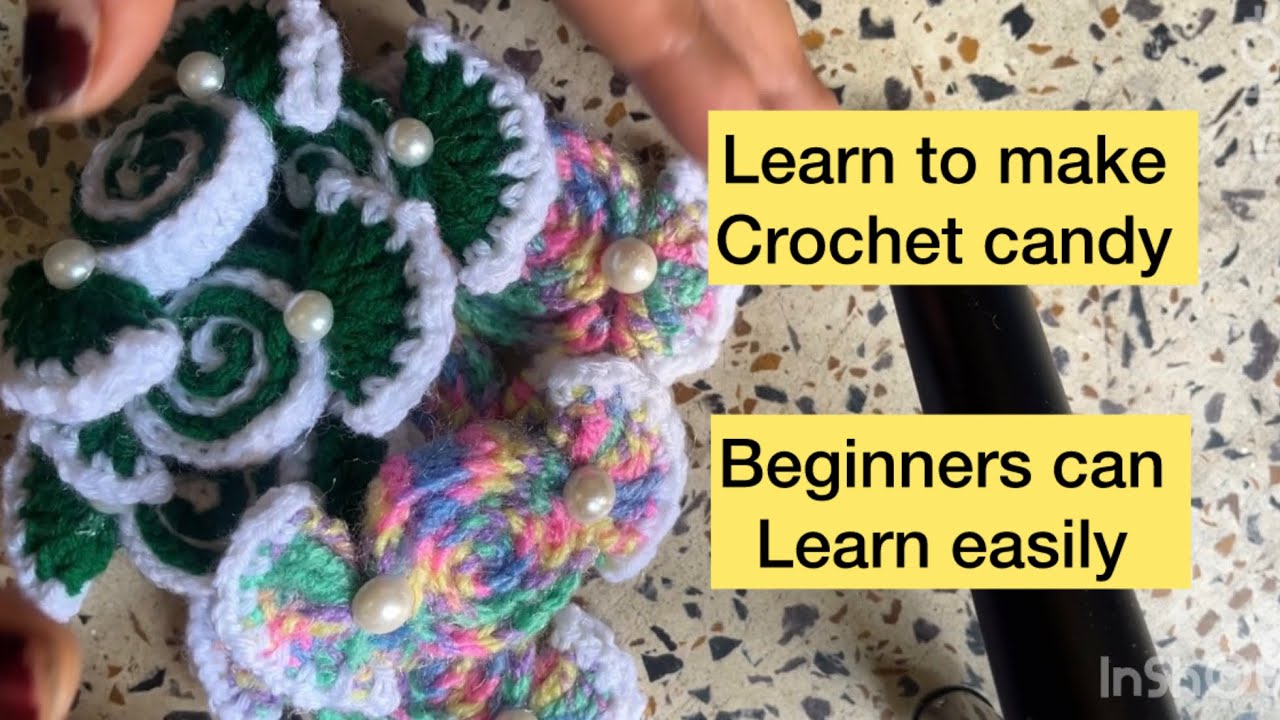 Beautiful n easy candy crochet | Beginners can also learn #crochet #yt #long #video #youtube 