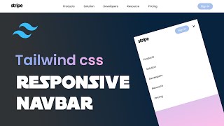 How to make a responsive navbar with tailwind css | tailwind css tutorial | #tailwindcss screenshot 1