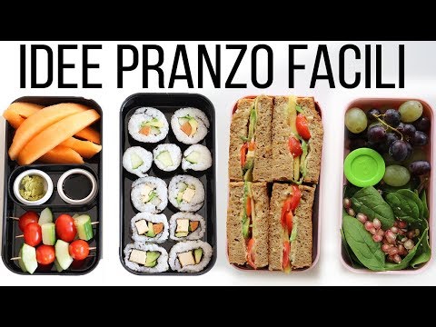 IDEE PRANZO - RICETTE FACILI UNIVERSITÀ SCUOLA LAVORO (LUNCH BOX)