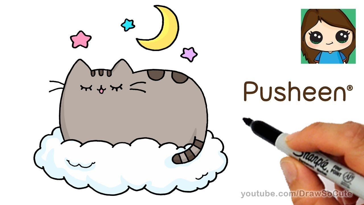 800+ pusheen draw so cute cho buổi chiều thêm đáng yêu