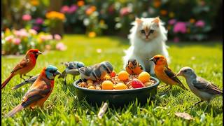 🔴LIVE: CAT TV Non-Stop Little Birds & Squirrels Fun All Day Long Nature Sounds For Pets Relax Sleep2