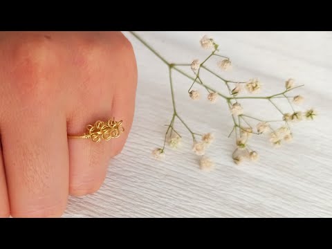 diy rings/how to make simple and delicate rings at home/wire wrapped rings/handmade rings
