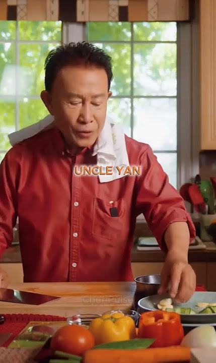 Paman Yan Mengejutkan Paman Roger dengan Keterampilan Pisau yang Mengagumkan #shorts #cooking #uncleroger