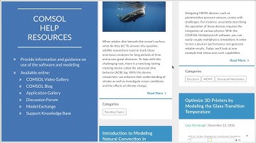 How to Use the Simulation Help Resources from COMSOL