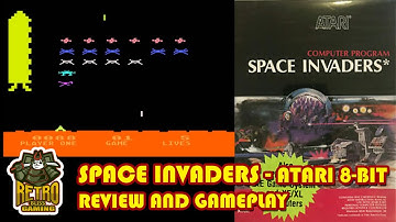 Space Invaders - Atari 8-Bit Gameplay and Review