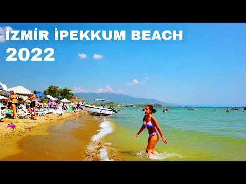 Izmir Walking Tour: İpekkum Beach in Seferihisar | Turkey Travel 2022 | 4K UHD 60fps
