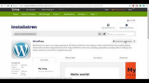 install wordpress Godaddy Cpanel