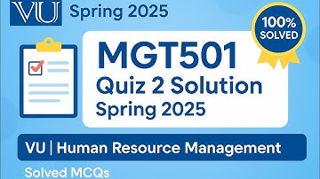 MGT501 Quiz No.2 Solution| Spring 2025 | VU Quiz Solved