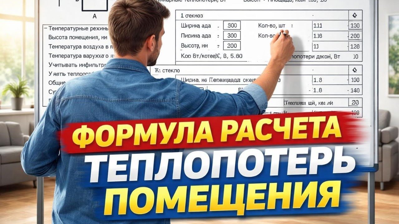 Расчет теплопотерь помещения