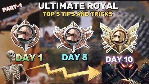 How to reach LEGEND in Ultimate Royale in Bgmi | BGMI Top 5 Rank Push Tips & Tricks 🔥