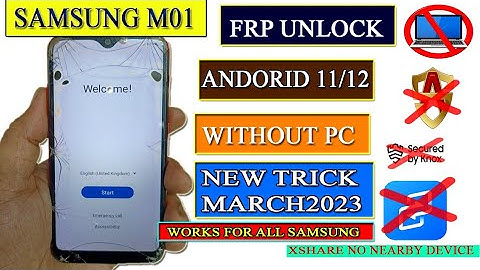 Samsung M01 A01 A03s  frp bypass 11 /12 without PC 💥 new security unlocked 😎