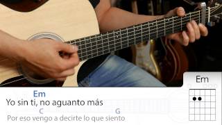 El Perdón Acordes y letra para guitarra como tocar tutorial DEMO