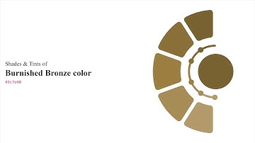 Shades & Tints of Burnished Bronze color #9c7e40 A Warm Green color #8a7038 #796231 #a78c55 #b29a6a