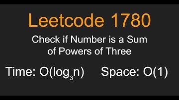 Check if Number is a Sum of Powers of Three - Leetcode 1780 - Python