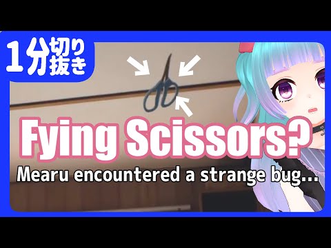 【Vtuber切り抜き】ハサミが空を飛ぶバグに遭遇する内藤めある【#meaclips】