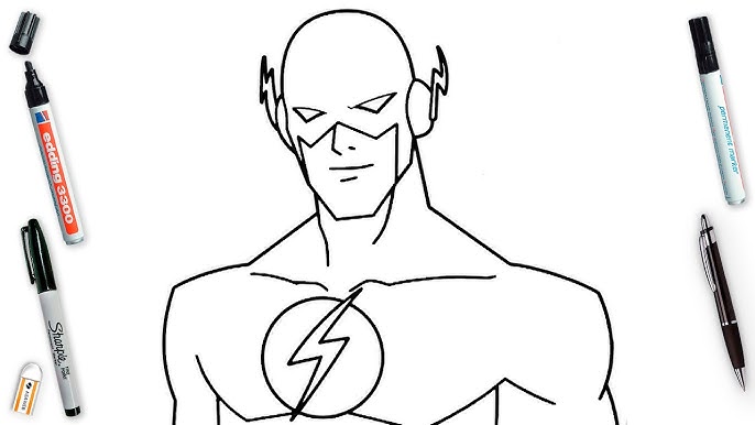 The Flash Drawing Step By Step