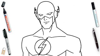 How To Draw Flash Easy Step By Step | DC Super Heroes Art Lesson