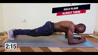 3 MINUTE PERFECT PLANK | Body Weight Workout (6 Pack Abs Guaranteed) | David Sallah