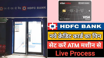 How to set HDFC credit card pin in ATM | How to generate pin for hdfc credit card in ATM machine