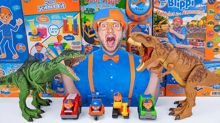 62 Minutes Satisfying with Unboxing Blippi Dinosaur Playground Toys Collection ASMR | Review Toys