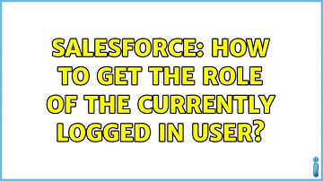 Salesforce: How to get the Role of the currently logged in user? (2 Solutions!!)